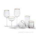 Drinking Glasses drinking glass with gold decoration Supplier